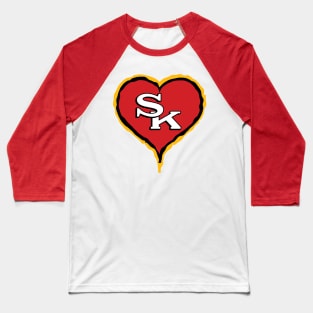 Swift Kelce Chief Heart Baseball T-Shirt